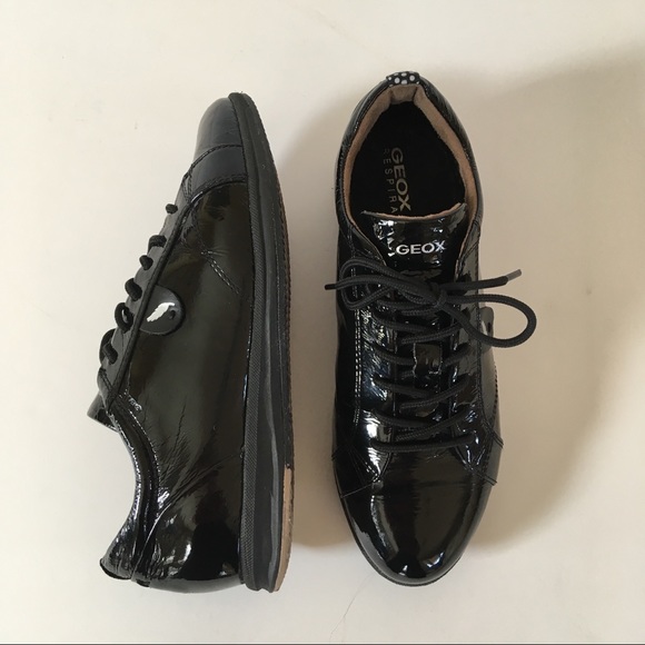 Geox Shiny Black Sneakers - Picture 6 of 7